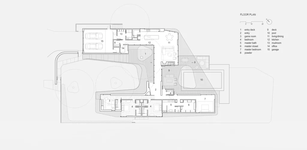 a forma segue o existente 20 casas moldadas para preservar as arvores locais 4 result