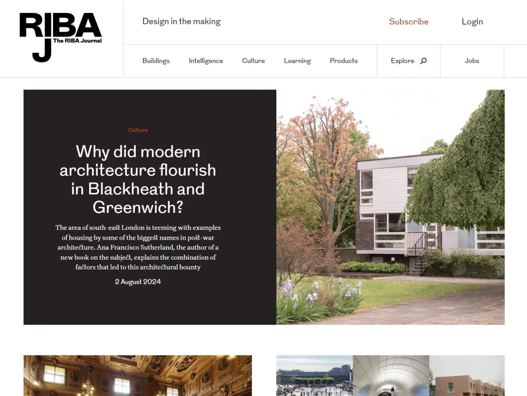 ۲۰ وبسایت برتر معماری برای الهامگیری 13 تصویری از یک خانه مدرن در وبسایت مجله معماری RIBA.